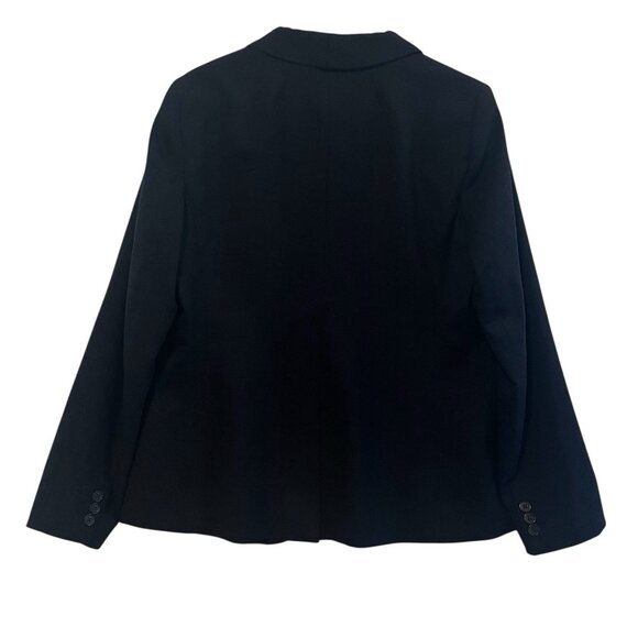 J.Crew Women Wool Blazer Blue Size 10 Winter Preppy Academia Professional - Picture 2 of 13